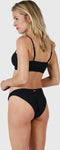 Brunotti Alexissa - Bikini - Bandeau met afneembare bandjes - Zwart