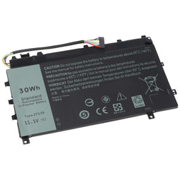 Battery suitable for Dell Latitude 7350, Li-Polymer, 11.1V, 2700mAh, 30Wh, black