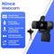 Nince Webcam - Full HD 1080P - USB Webcam - Ingebouwde Microfoon - Zwart
