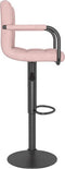 vidaXL - Barkrukken - 2 - st - fluweel - roze
