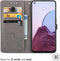 imoshion Hoesje Geschikt voor Oppo Reno 8 Lite Hoesje Met Pasjeshouder - imoshion Mandala Bookcase - Grijs