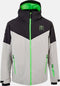WATTS Storm - Ski jas - Ademend en waterdicht - Lichtgrijs/groen - Maat S
