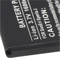 AccuCell-batterij geschikt voor Sony Ericsson Handy BA900, Xperia J, GX, T, TX