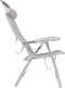 Crespo AL/206 - Strandstoel - Compact - Verstelbaar in 7 standen - Licht grijs