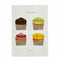 Happy Friday Tea towel (2 pc) Cupcakes 70x50 cm Multicolor