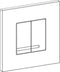 Wisa XS - Bedieningspaneel closet/urinoir - Tweeknops - Zwart (1 stuk)