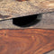 vidaXL - Salontafel - 100x50x40 - cm - massief - sheeshamhout - grijs