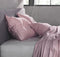 Zohome Kussensloop Satinado - Kussenhoes van 80x80 cm - Set van 2 stuks - 100% Katoen-Satijn - Roze