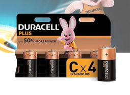 Duracell MN1400B4 - Alkaline Batterijen - Lange levensduur - Oranje