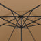 vidaXL - Parasol - met - LED-verlichting - 400 - cm - taupe