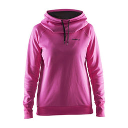 Craft Pure Hoodie - Sweatshirt dames - Zacht polyester - Roze Maat S