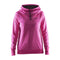 Craft Pure Hoodie - Sweatshirt dames - Zacht polyester - Roze Maat S
