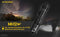 Nitecore MH10V2 - Tactical zaklamp - Oplaadbaar 1200Lm - Zwart