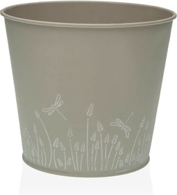 Bloempot Versa Zink Grijs Metaal (16 cm)