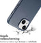 Accezz MagSafe Leather Backcover - Krasbestendig - Donkerblauw (iPhone 14)
