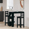 vidaXL - Wandbar - Tafel - - - Zwart - Eiken - - - 102x55x103.5 - cm - - - Gemaakt - van - Bewerkt - Hout
