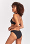 Shiwi CARO TONGA WAFFLE STRUCTURE - Bikini set - Effen - black