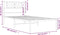 vidaXL - Bedframe - met - hoofdbord - metaal - zwart - 107x203 - cm