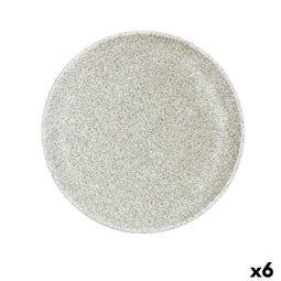Bidasoa Element - Eetbord - Keramisch Ø 25 cm - Beige (6 Stuks)