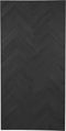 Rechthoekig tafelblad Fishbone - 220x100x4 - Zwart - Eiken