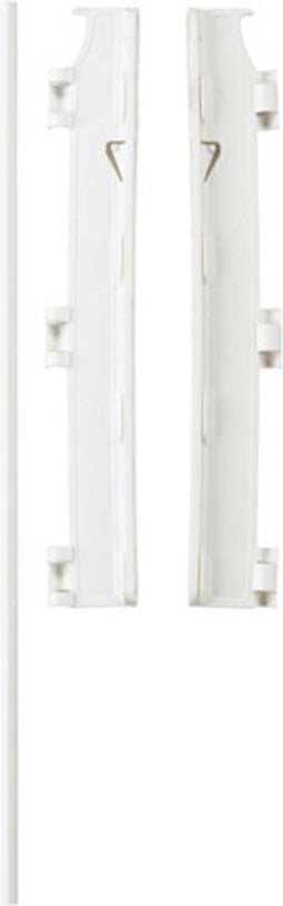 BabyDan Flex Muurbevestiging - Montageset voor Flex Systeemhek M L XL - Eenvoudig te monteren - Wit