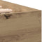 vidaXL Artisan - Bedframe - Tweepersoons - 203 x 95 x 70 cm - Bewerkt hout - Eikenkleur