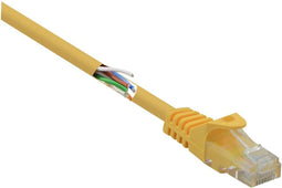 Renkforce RF-5224648 RJ45 Netwerkkabel, patchkabel CAT 5e U/UTP 0.15 m Geel Snagless, Halogeenvrij 1 stuk(s)