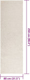 vidaXL - Vloerkleed - ZIZUR - room - binnen - en - buiten - 80x250 - cm - jute - look