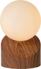 Lucide LEN - Tafellamp - Ø 10 cm - Hout - 1xG9