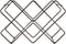 Present Time Wijnrek Diamonds - Zwart - 40,5x15,5x27,5cm - IJzer - Voor aan de Muur - 8 Flessen - Luxe