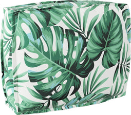 vidaXL - Ligbedkussen - voor - Rugleuning - met - Bladerenpatroon - 50x40x12 - cm - Oxford - Stof