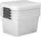 Juskys - Opbergbox 60 L - 4-Delig - Kunststof - Wit