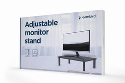 Gembird MS-TABLE-01 - Monitorverhoger - Verstelbare hoogte - Zwart