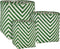 Mica Decorations Merlijn Plantenmand - Set van 3 - Donkergroen-Wit - H30-35 x Ø27-34 cm (set van 3)