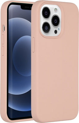 Accezz iPhone 13 Pro - Back Cover - Liquid Silicone Geschikt voor MagSafe - Roze