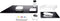 Sigel bureau onderlegger - EYE STYLE - zwart/wit - 600x450x6 mm - SI-SA106