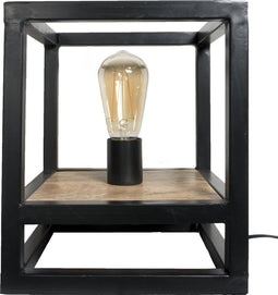 Tafellamp Vintage - 30 x 25 x 25 cm - Mangohout - Metaal