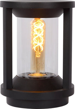 Lucide CADIX - Sokkellamp - Ø 16 cm - Dimbaar - IP65 - Zwart