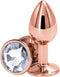 NS Novelties Buttplug REAR ASSETS ROSE GOLD SMALL CLEAR Goudkleurig