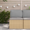 vidaXL - Ligbedkussen - voor - Rugleuning - Grijs - 50x40x12 - cm - Oxford - Stof
