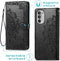 iMoshion Hoesje Geschikt voor Motorola Moto G82 / Moto G52 Hoesje Met Pasjeshouder - iMoshion Mandala Bookcase - Zwart