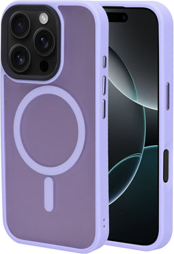 Mobiparts iPhone 16 Pro - Hardcover - MagSafe Compatible - Satin Lila
