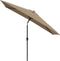 vidaXL - Parasol - met - metalen - paal - 300x200 - cm - taupe