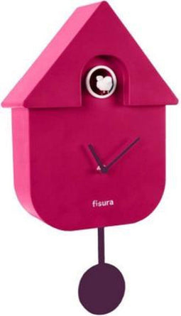 Fisura Cuckoo House Koekoeksklok – 41 x 21,5 x 8,5 cm – Paars/Roze