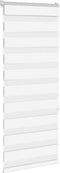 vidaXL - Zebra - rolgordijn - 55x150 - cm - stofbreedte - 50,9 - cm - polyester - wit