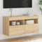vidaXL - Tv-wandmeubel - met - LED-verlichting - 80x30x40 - cm - sonoma - eikenkleur