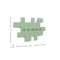TETROMINO Kapstok - Modulaire wandkapstok - Speelse Tetris inspiratie - Dusty Green