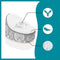 Babymoov doomoo nid - baby transat - evolutif & multifunction pouf van geboorte - zilverbloem