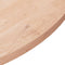 vidaXL - Tafelblad - rond - Ø80x2,5 - cm - onbehandeld - massief - eikenhout