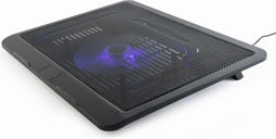 MaXxter - Laptopstandaard - Laptopkoeler - Ventilator Standaard - Laptop cooler - Geschikt voor laptops tot 15 inch - Inclusief USB poort en LED-verlichting - Notebookstandaard